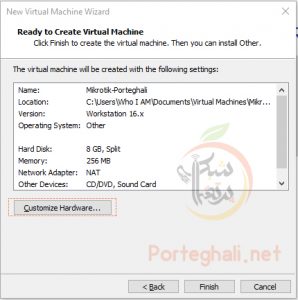 Installer VMware-RouterOS-Porteghali 7