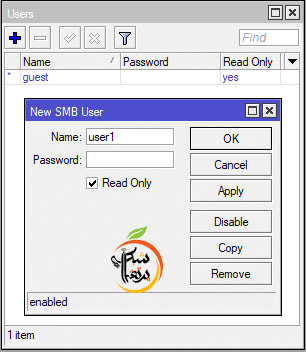 آموزش راه اندازی فایل سرور در میکروتیک-پرتقال شبکه 3